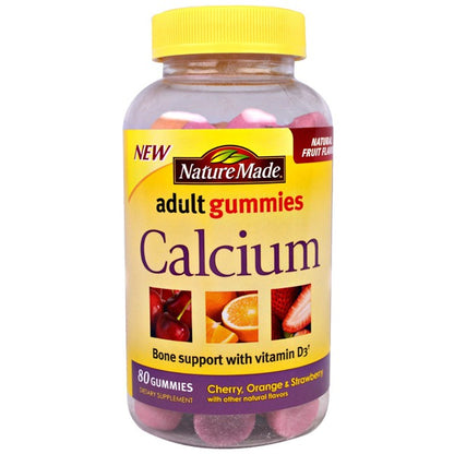 CALCIUM W/D-3 GUMMIE 80CT NAT MADE