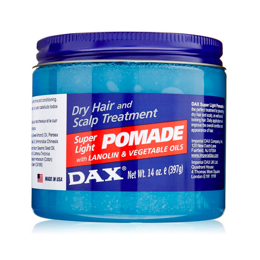 Dax Pomade Super Light 14oz Jar (Blue)