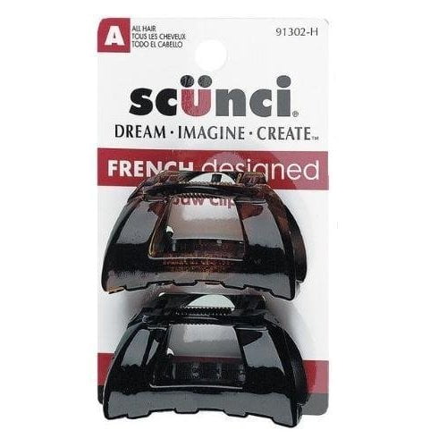 Scünci Effortless Beauty 2cm Chunky Jaw Clips, 12 CT