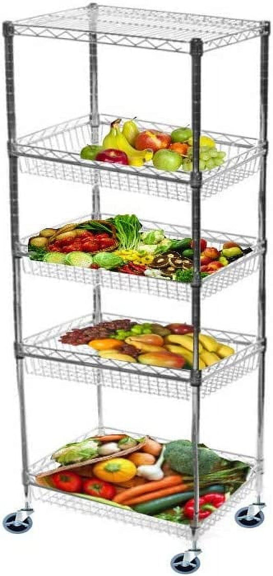 MOBILE 5 POST BASKET UNIT DS