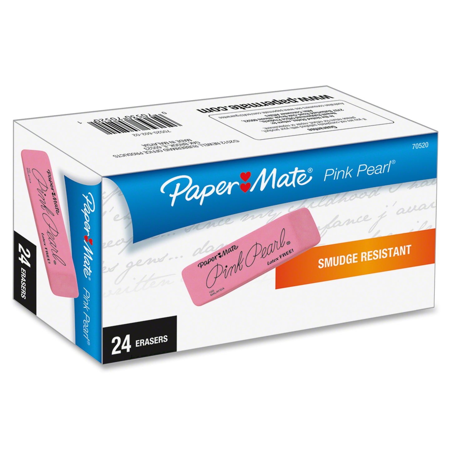 Papermate Pink Pearl Eraser, Small