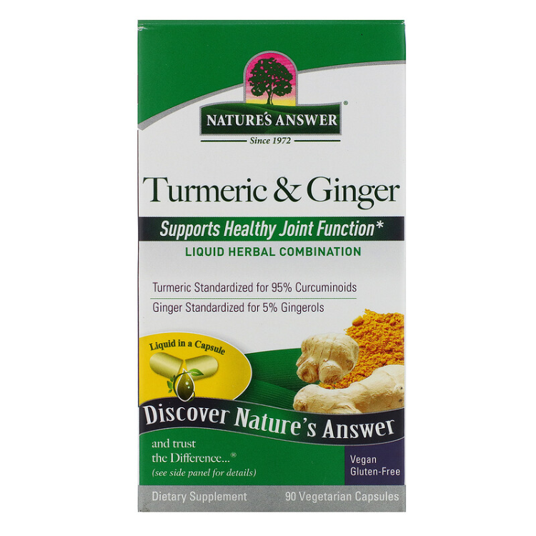 NATURE'S ANSWER TUMERIC & GINGER