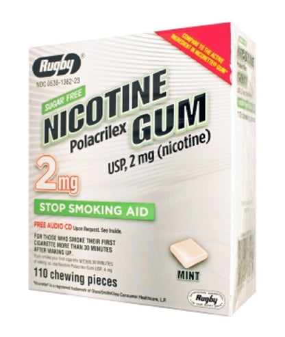 NICOTINE GUM STARTER KIT 2MG 110CT RUGBY