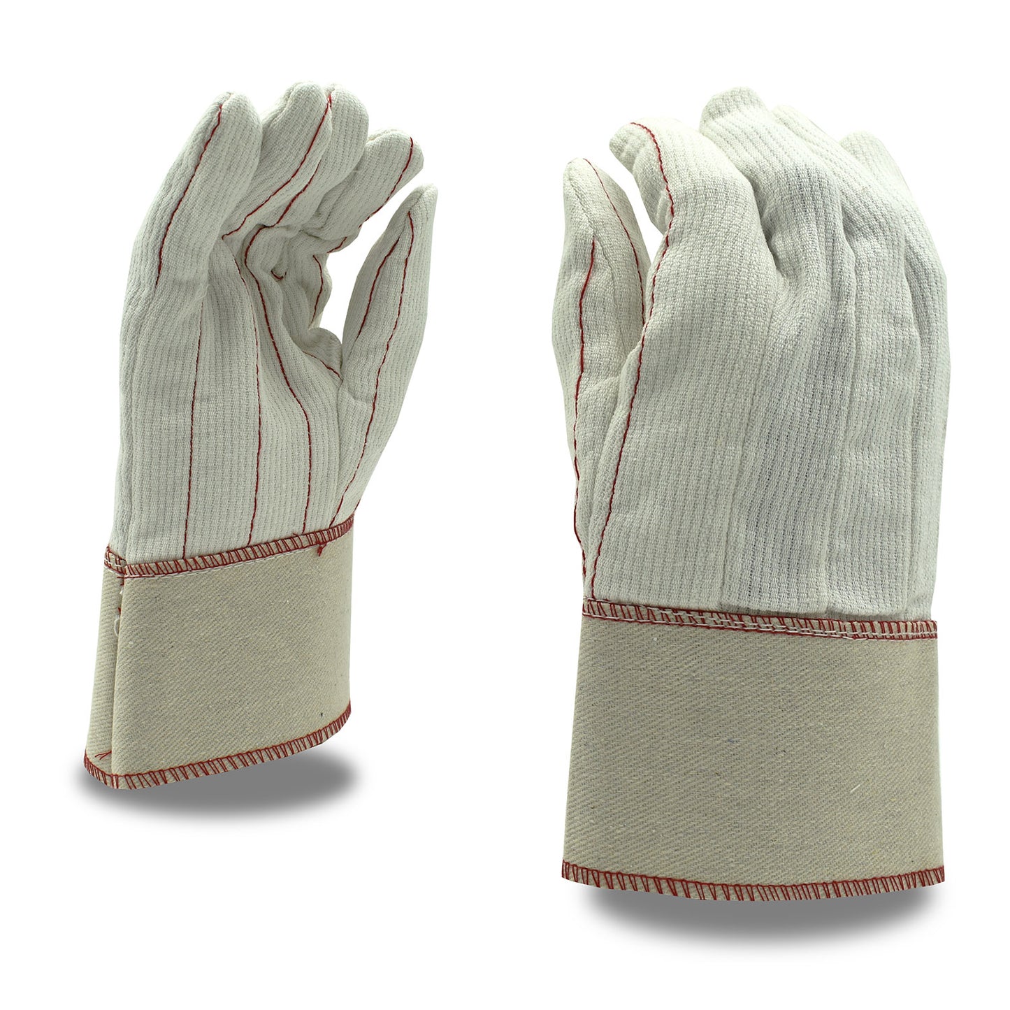 CORDOVA Dot Palm Canvas Gloves - Beige & Brown