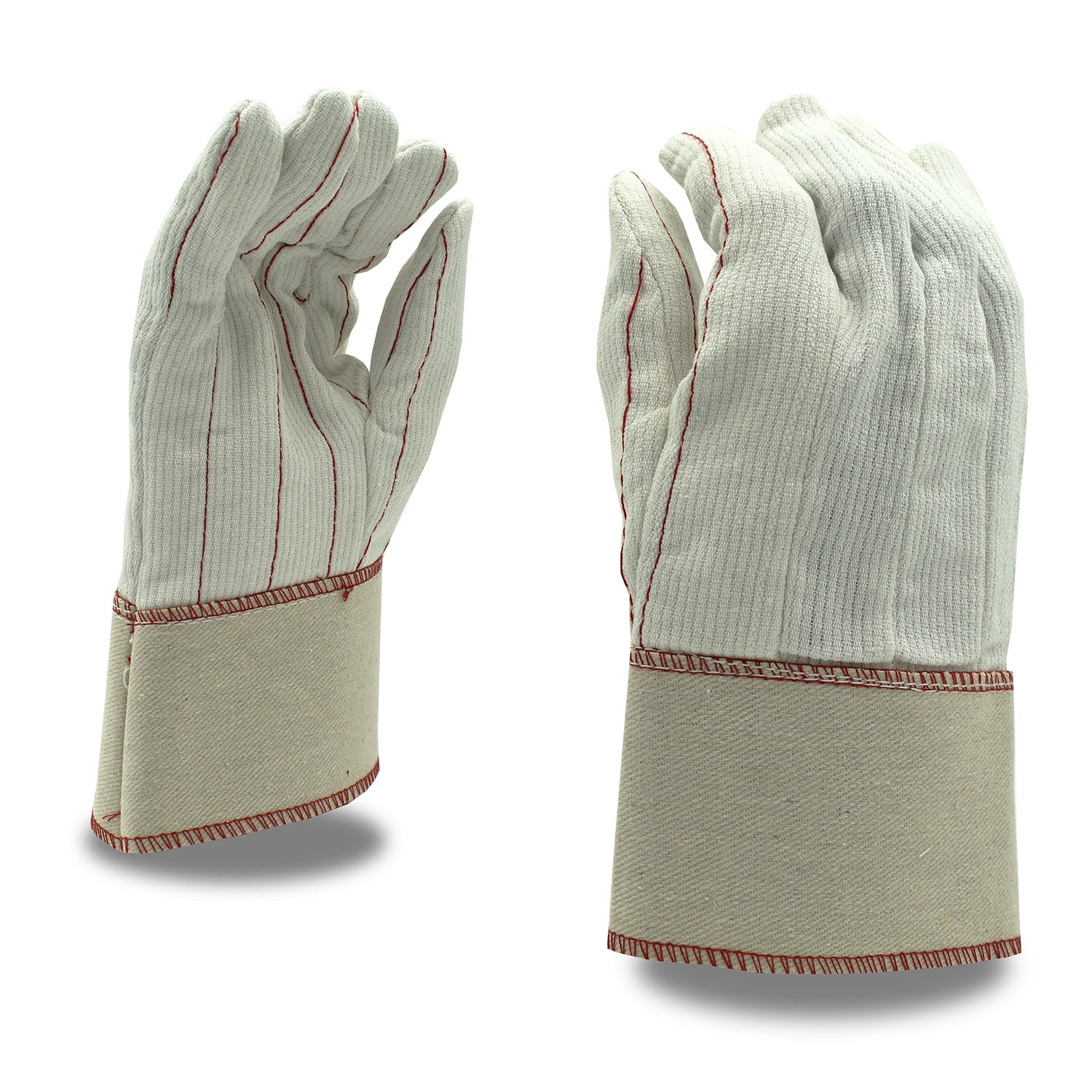 CORDOVA Dot Palm Canvas Gloves - Beige & Brown