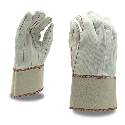 CORDOVA Dot Palm Canvas Gloves - Beige & Brown