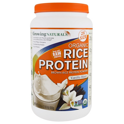 GROWING NATURALS RICE PROT PWD,OG2,VANILLA