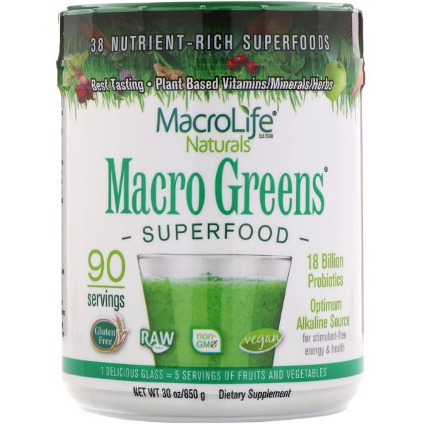 MACROLIFE NATURALS MACRO GREEN PKT BOX