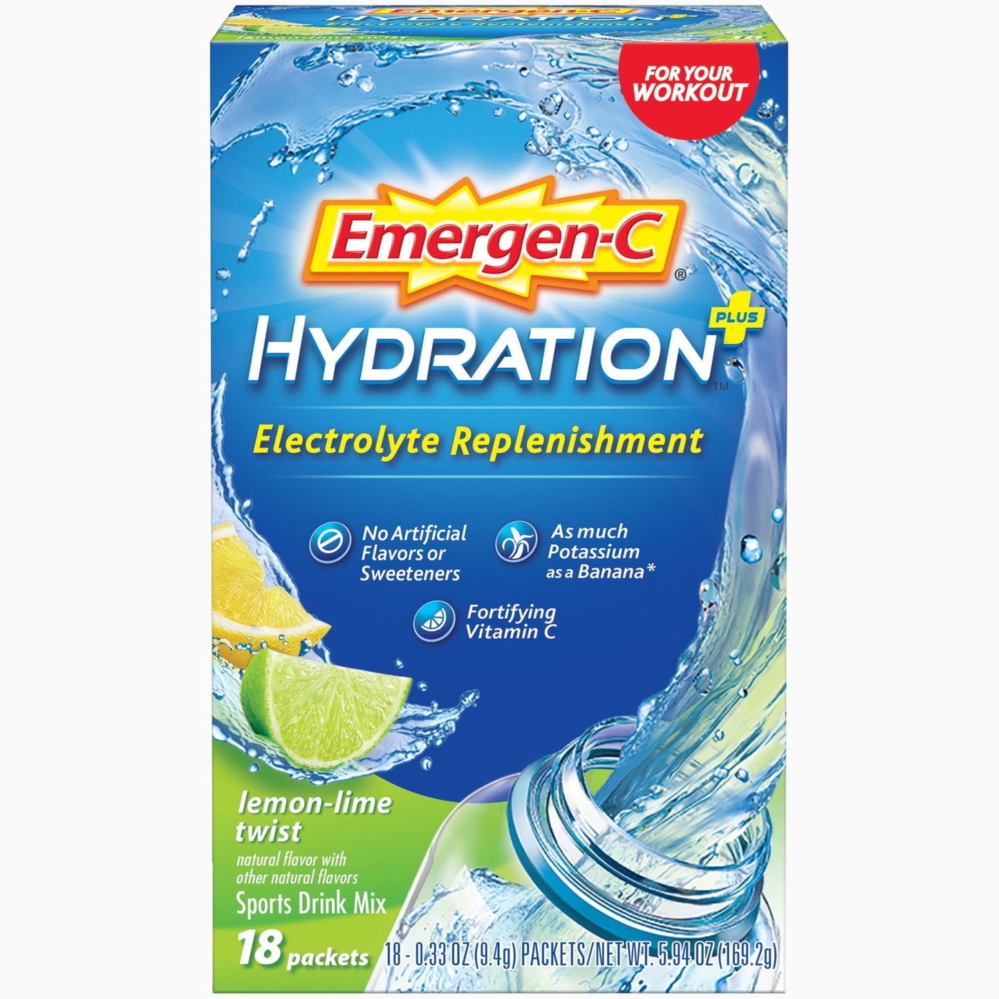 EMERGEN-C HYD+ RSP PK 18