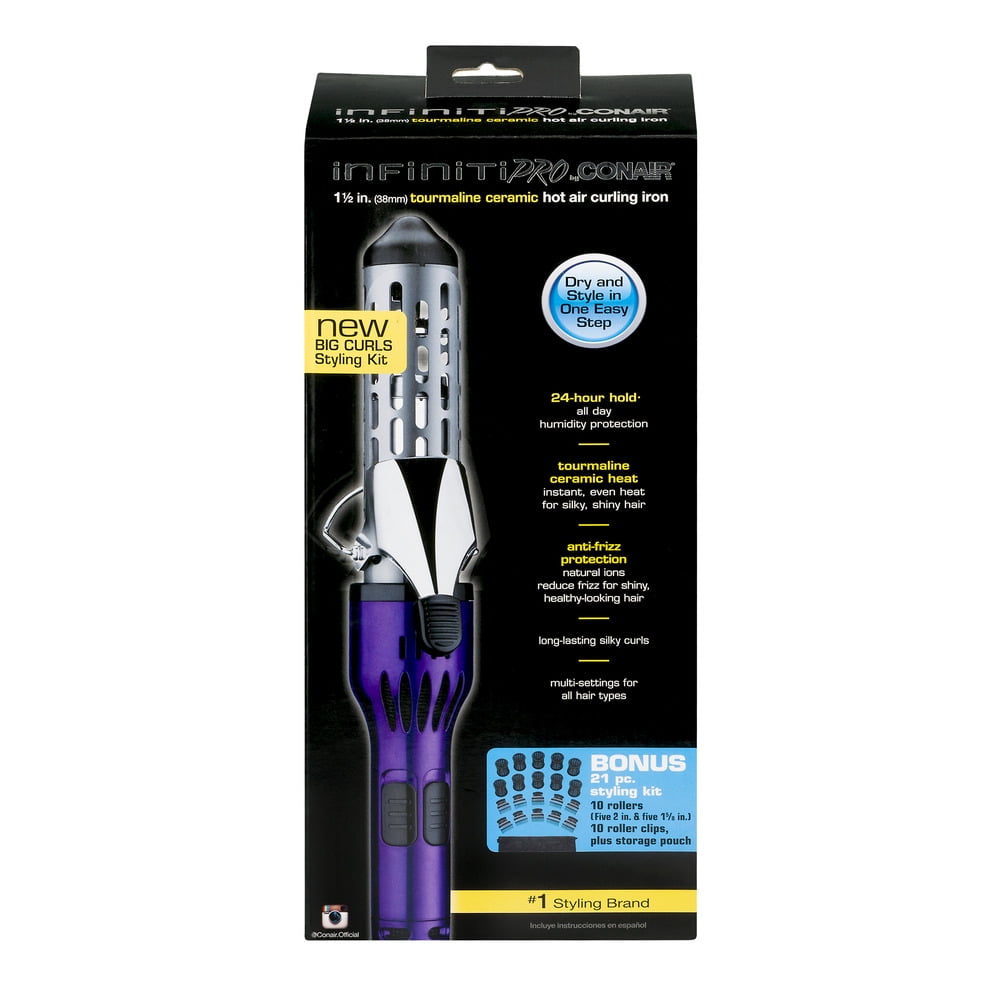 CONAIR Infinitipro Cool Air Curling Iron, 1.5"