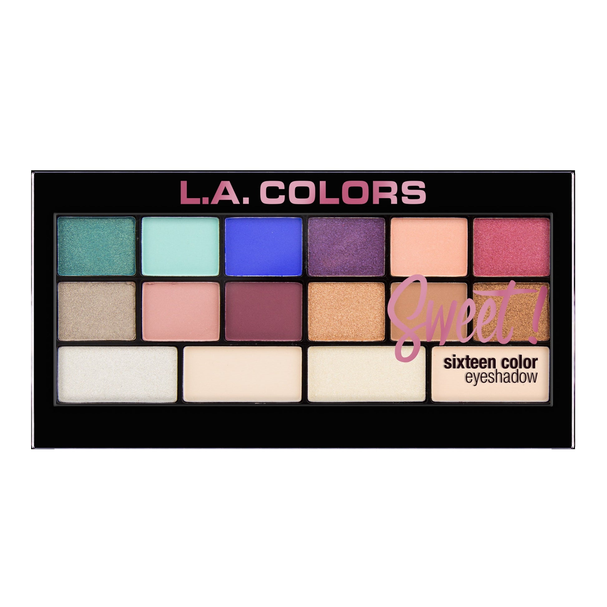 L.A. Colors 16 Color Eyeshadow Palette - Haute
