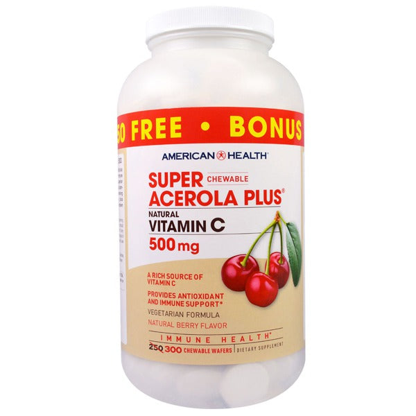 AMERICAN HEALTH SUPER ACEROLA PLUS 500MG