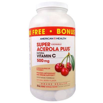 AMERICAN HEALTH SUPER ACEROLA PLUS 500MG
