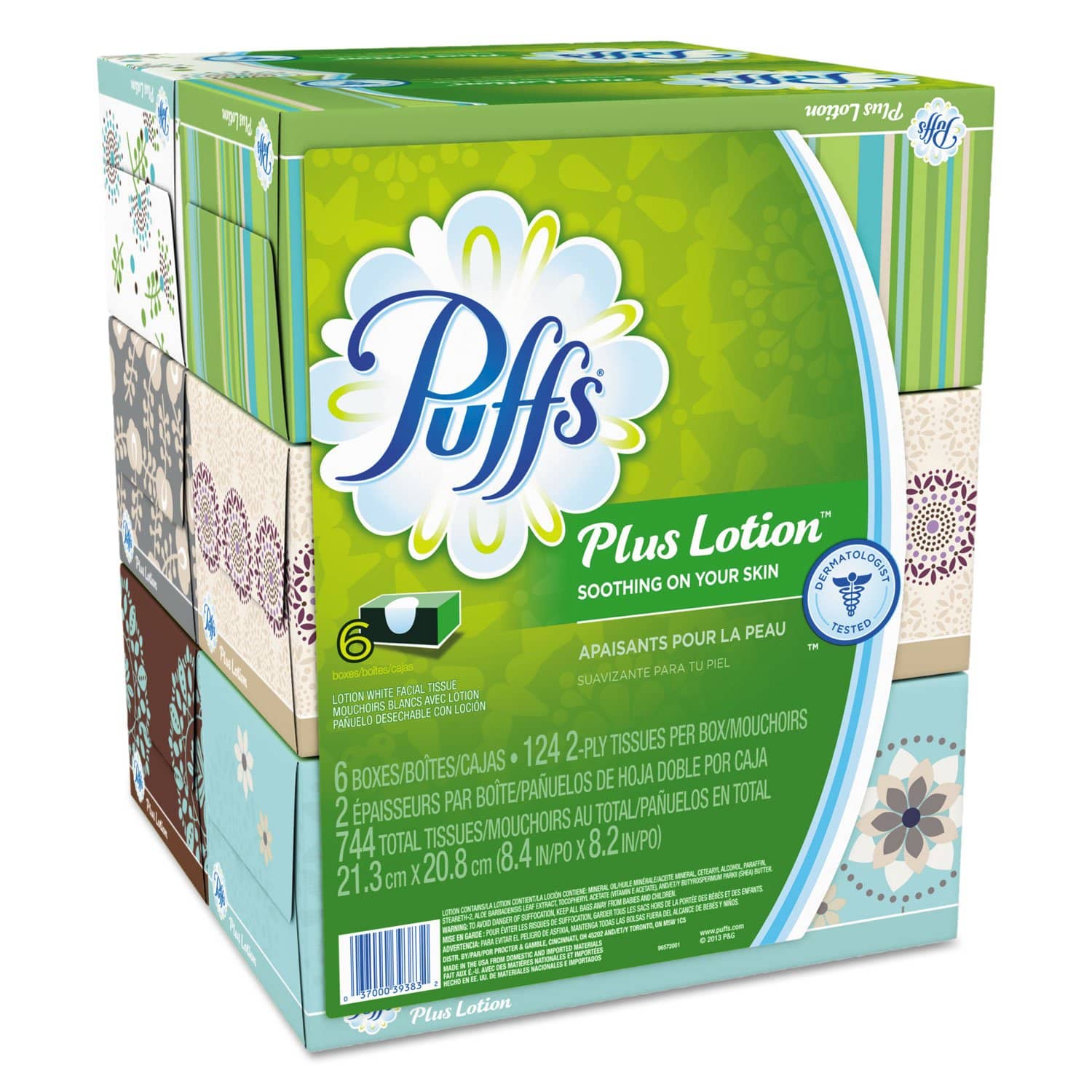 PUFFS PLUS LOTION 24X56 WHITE