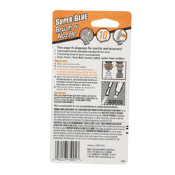Gorilla Super Glue with Brush & Nozzle .35oz