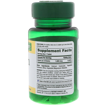 BIOTIN 10000MCG SFTGL 120CT NAT BOUNTY