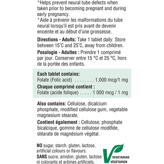 FOLIC ACID TB 0.8MG 100