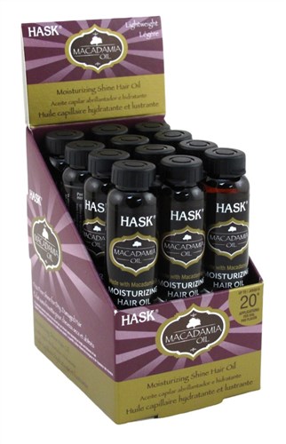 Hask Vials Macadamia Oil Moist Hair Oil 0.63oz (12in)