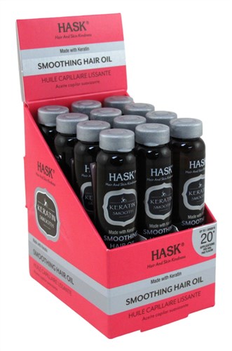 Hask Vials Keratin Smoothing Hair Oil 0.63oz(12in)