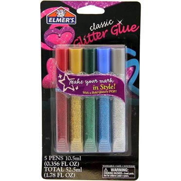 Artskills Rainbow Puffy Glitter Glue Pens, 12 Count