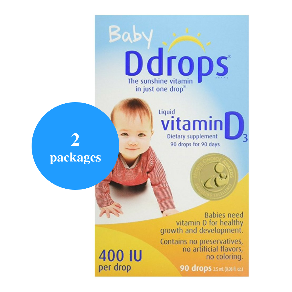 DDROPS VIT D 400IU BABY 90 DROPS 0.08 OZ