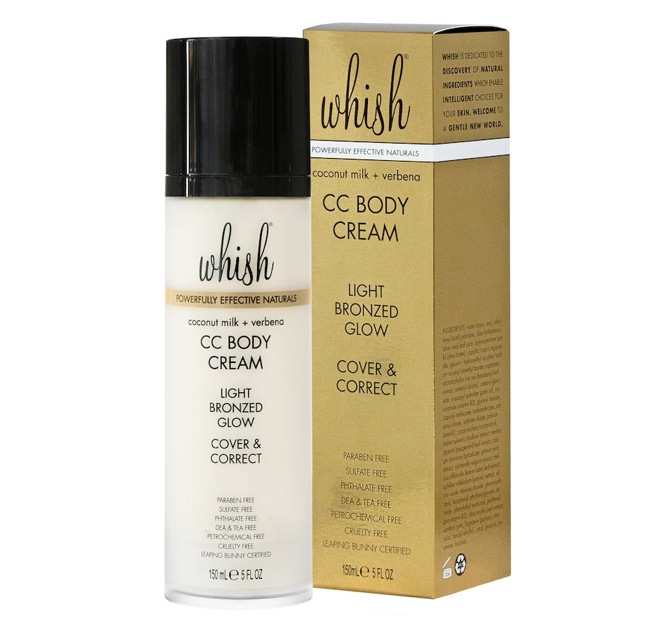 Whish Beauty Coconut Milk + Verbena CC Body Cream, 5 oz
