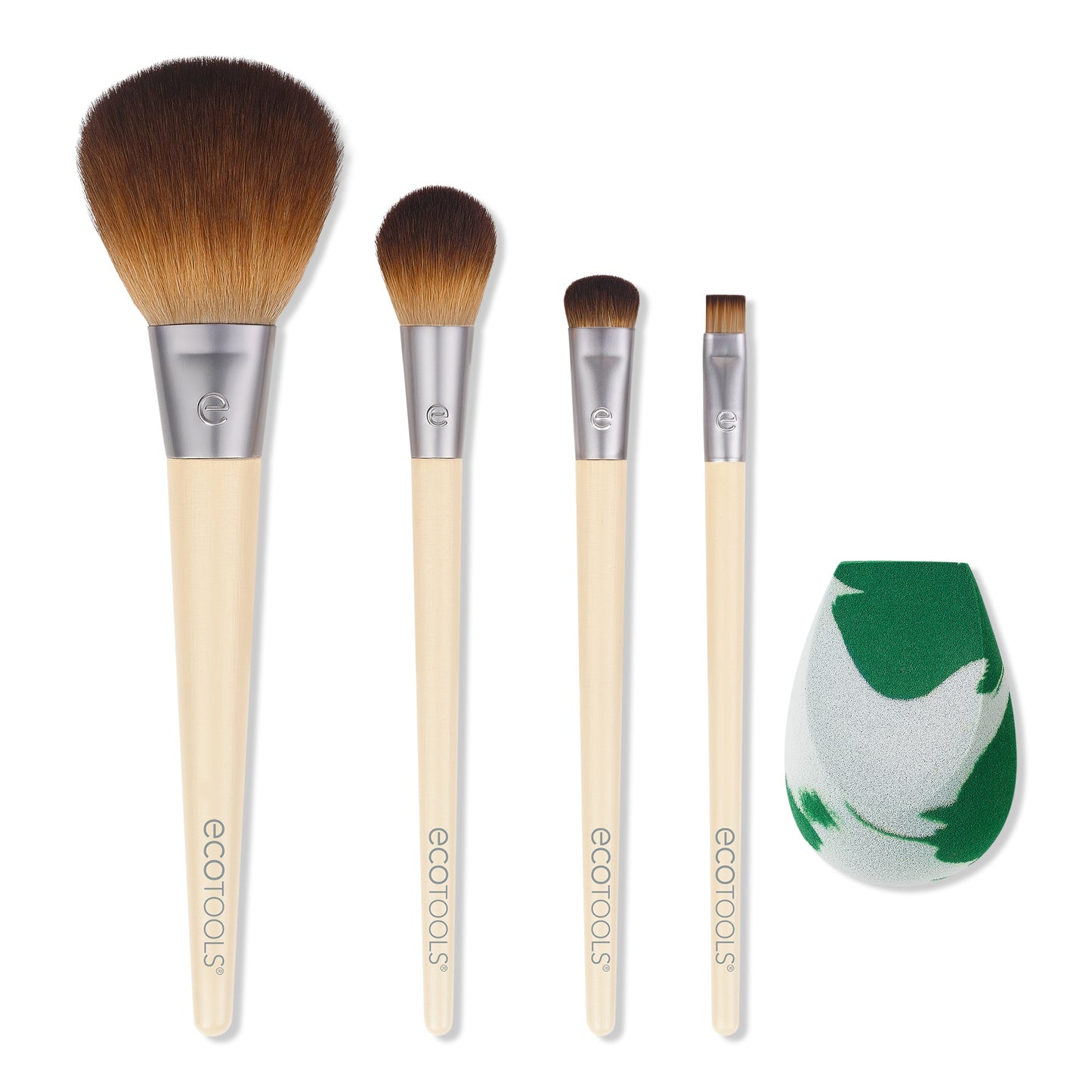 EcoTools The Core Five Make Up Brush and Sponge Set, 5 count