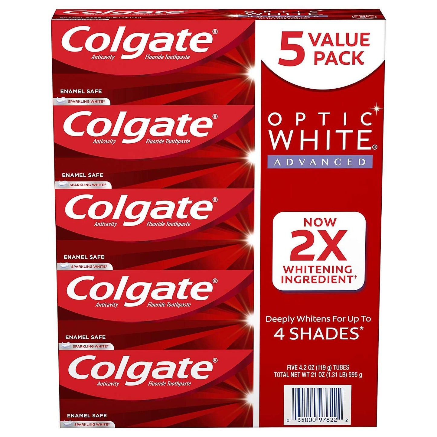 COLGATE OPTIC WHITE ADV T/P SPWHT 3.2OZ
