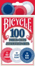 Bicycle Poker Chips, 100 count