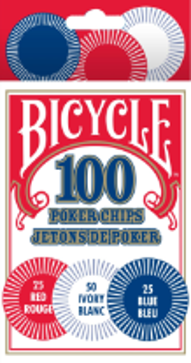 Bicycle Poker Chips, 100 count