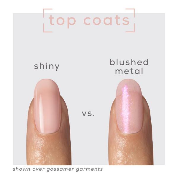 essie Gel Couture Metallic Glaze Long Wear Top Coat Salon-Quality Vegan Nail Polish - Glazed Chrome