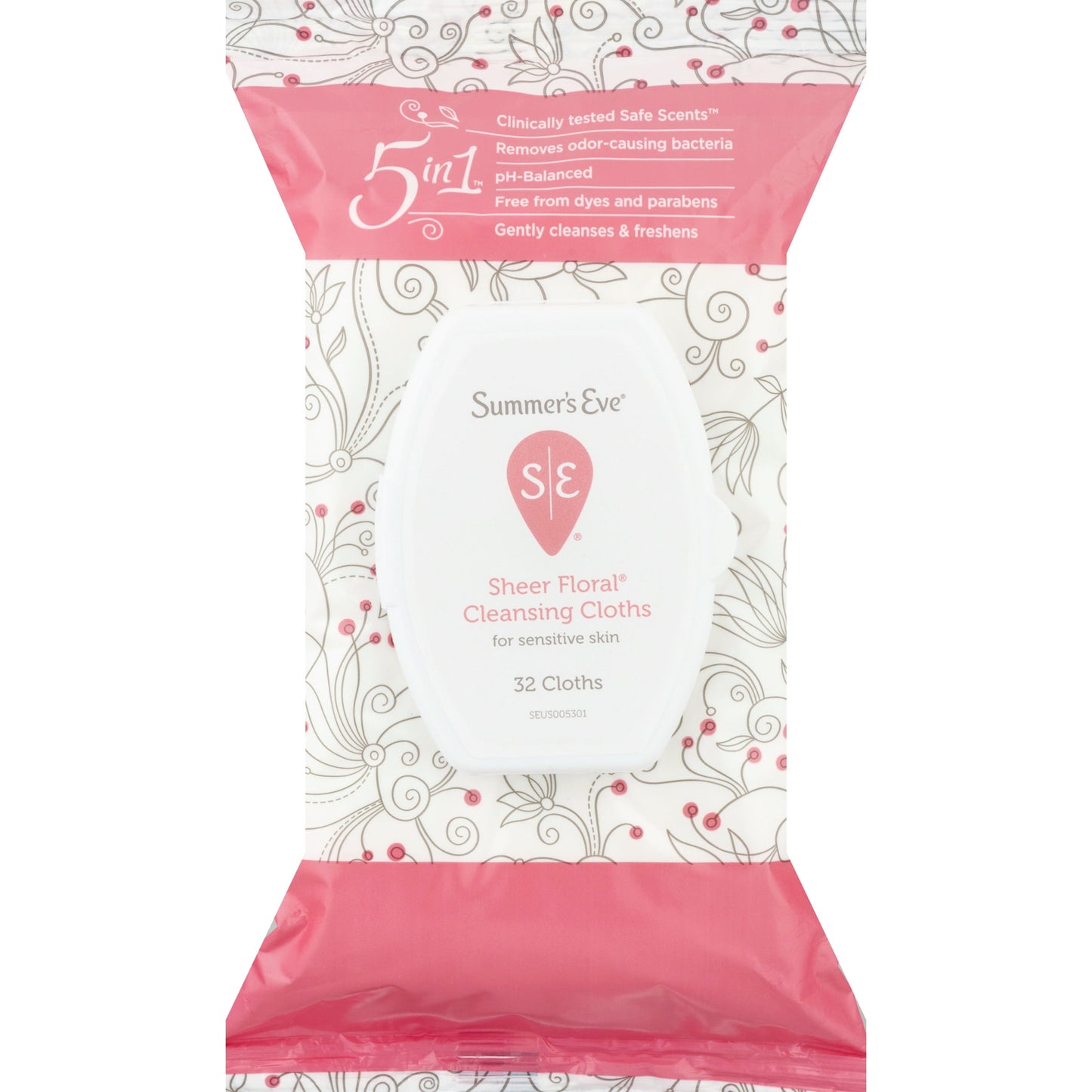 SUMMERS EVE CLEANSING CLOTH FLORAL 16CT
