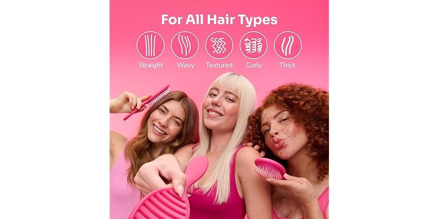 Wet Brush Ceramic Speed Dry Hair Brush - Black