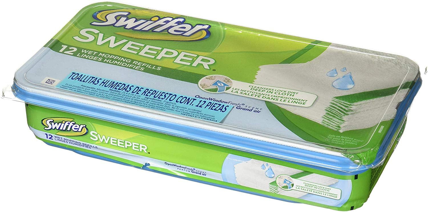 SWIFFER WET MOPPING CLOTH FRESH PAD 12CT