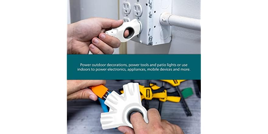 EZGRIP 3-OUTLET EXT CD 25FT GN
