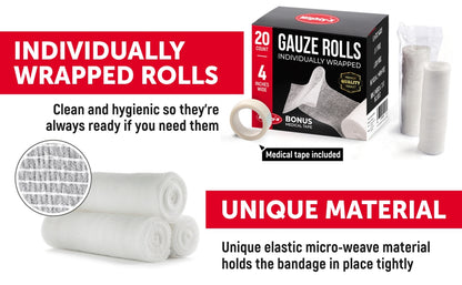 B/A ROLLED GAUZE DS 5 LRG 4NX2.1Y