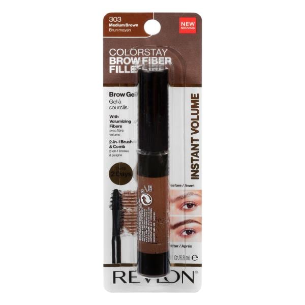 REVLON ColorStay Brow Fiber Filler - 303 Medium Brown