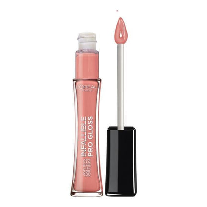 L'ORÉAL PARIS Infallible 8 Hour Pro Lip Gloss, Hydrating Finish, 885 Shell Pink, 0.21 fl. oz.
