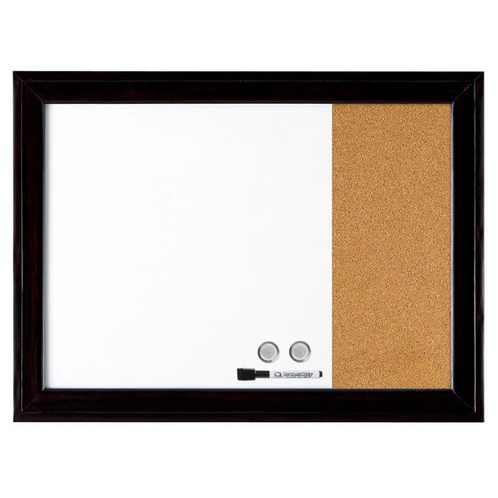 Quartet 17 in. H X 23 in. W Screw-Mounted Combination Bulletin Board & Dry Erase Board