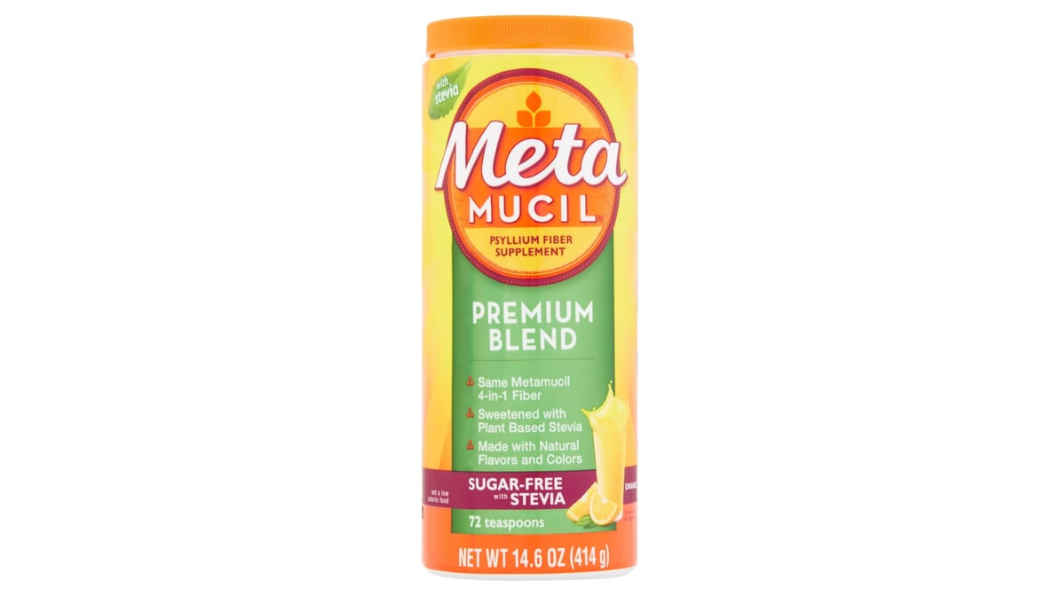 METAMUCIL PREM BLEND S/F ORANGE 23.5OZ