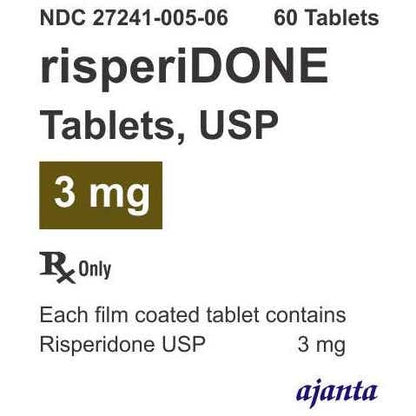 RISPERIDONE TB 3MG 500