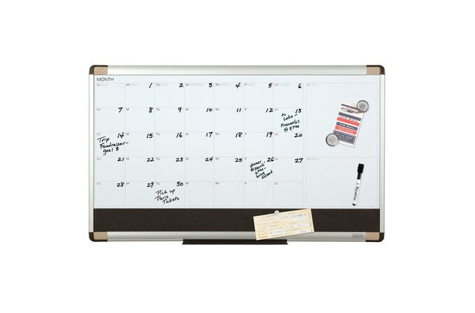 Quartet Magnetic Dry-Erase Calendar 1.0ea