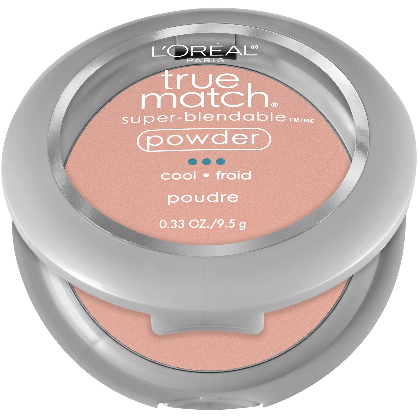 L'ORÉAL PARIS True Match Super-Blendable Oil Free Makeup Powder, N2 Light, 0.33 oz.