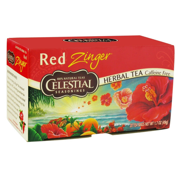 CELESTIAL SEASONINGS HERB TEA,RED ZINGER