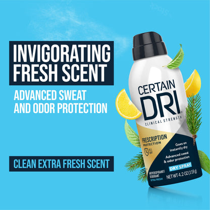 CERTAIN DRI DRY SPRAY XTRA FRS DEO 4.2OZ