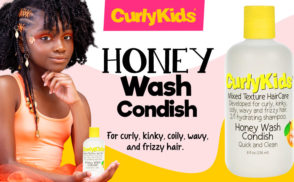 CURLYKIDS HONEY WASH 2IN1    8Z