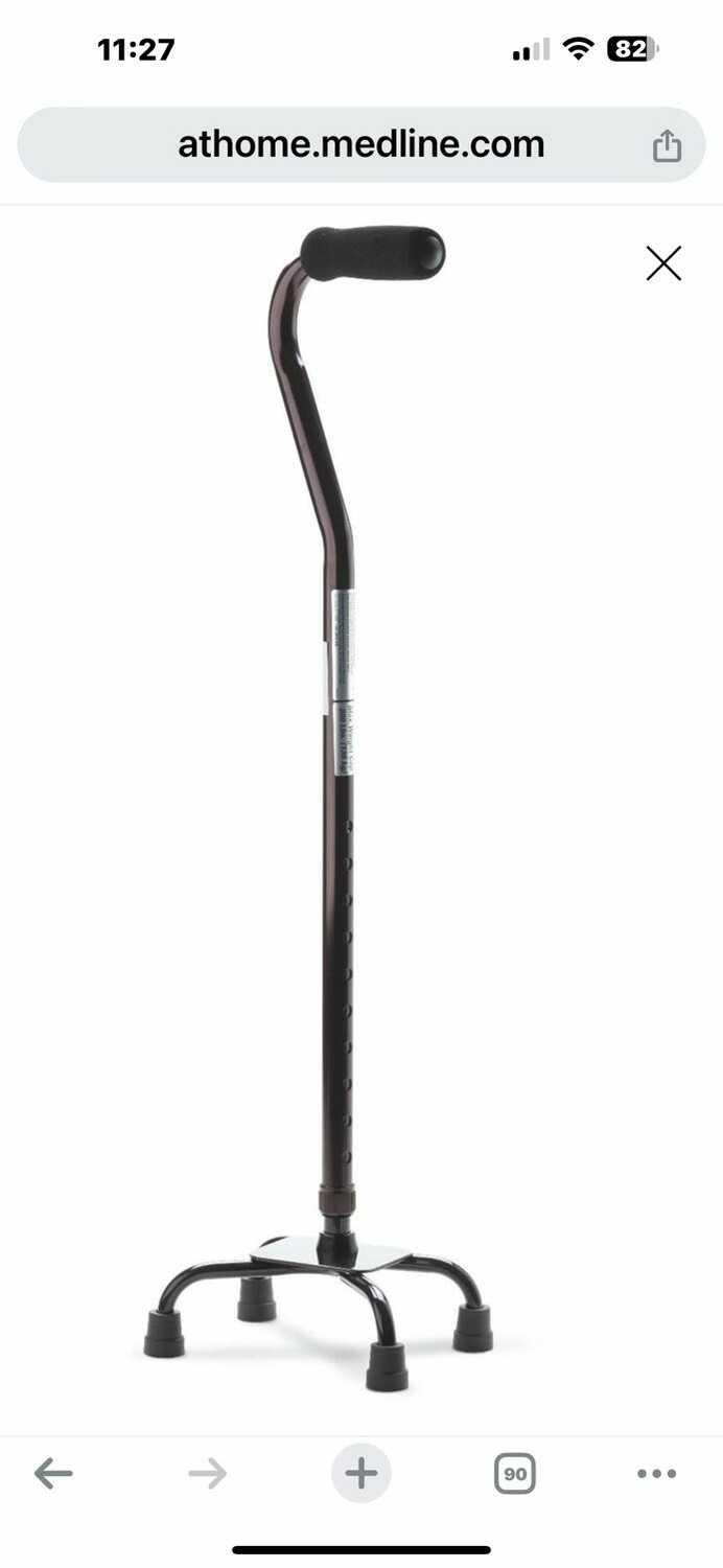 CANE EQ QUAD OFFST SM 300LB BLK