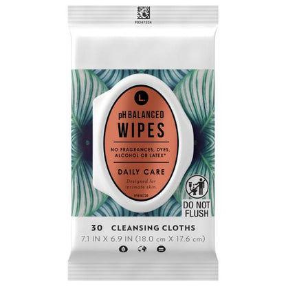L. Wipes Ph Balanced 30 Count .