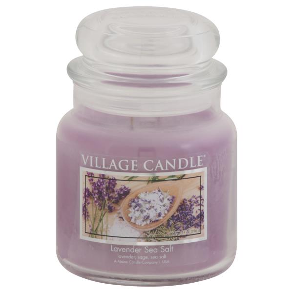 Village Candle Large Apothecary Jar Candle - Lavender Sea Salt