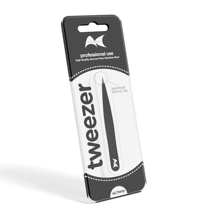 TWEEZER,POINT TIP,BLACK